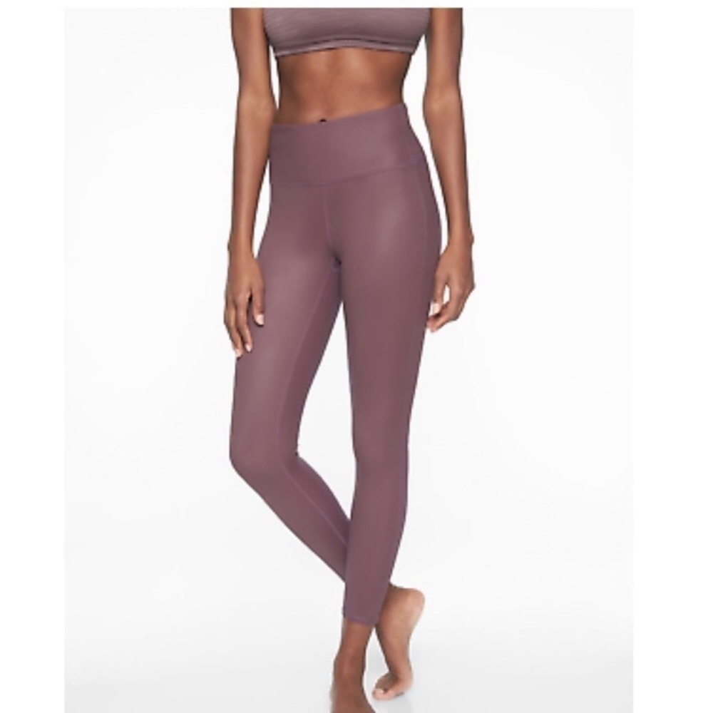 Athleta HI-RISE Chataranga  Shine tight Yoga Size Small leggings